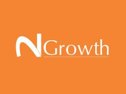 Logotipo de N2Growth Executive Search blanco sobre naranja