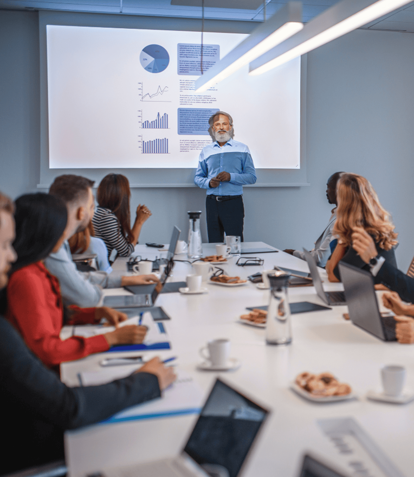 Chief Digital Officer reports findings during meeting.