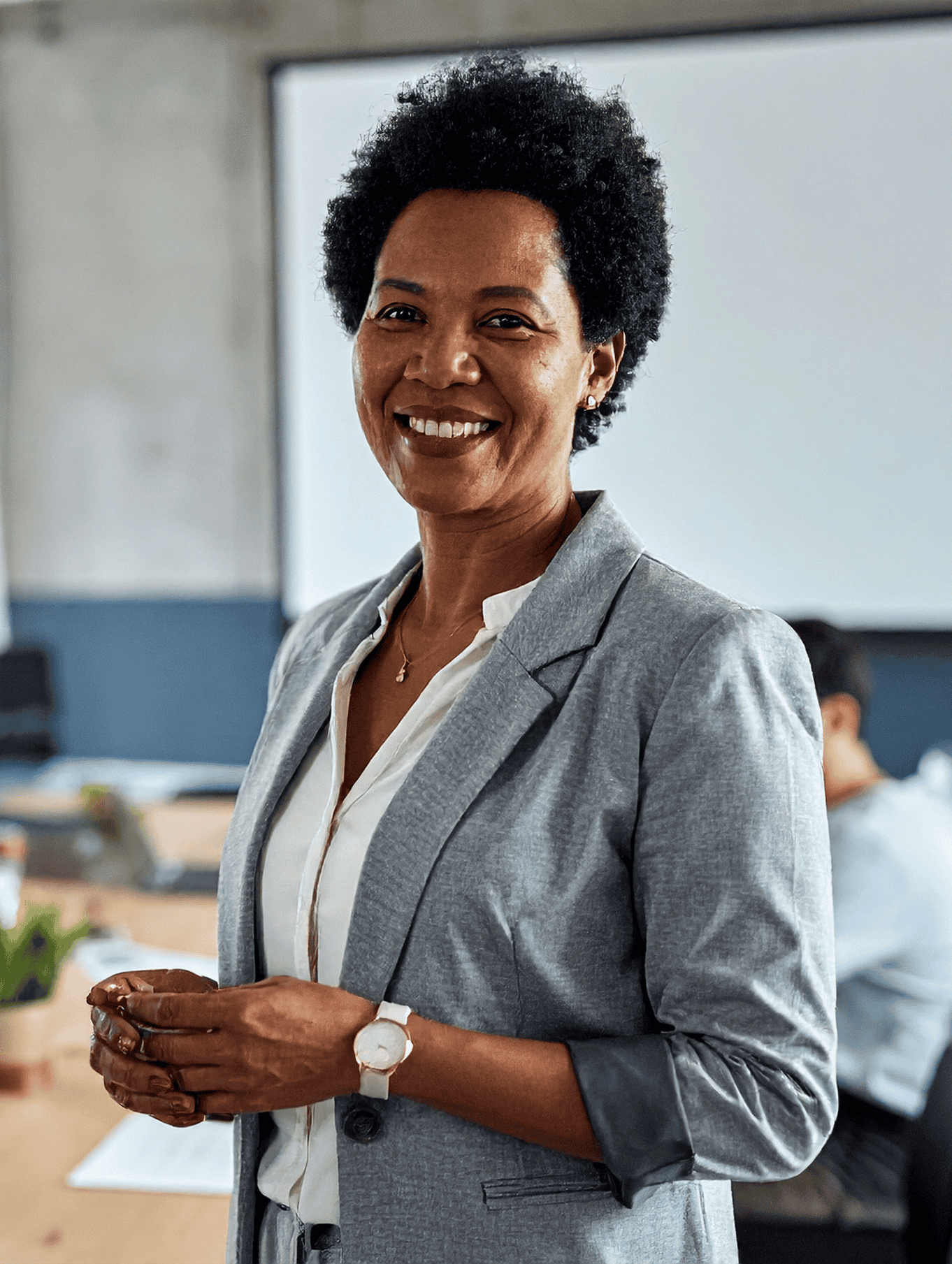 Chief Sales officer meeting with team.